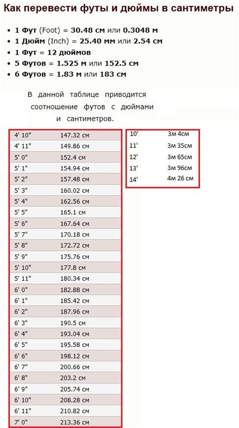 6 7 футов в см|Футы в сантиметры онлайн